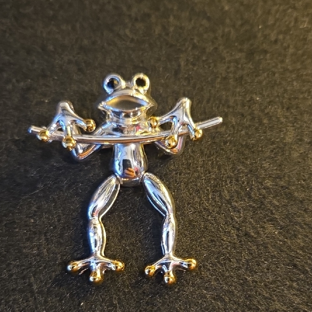 Silver and Gold Frog Toy